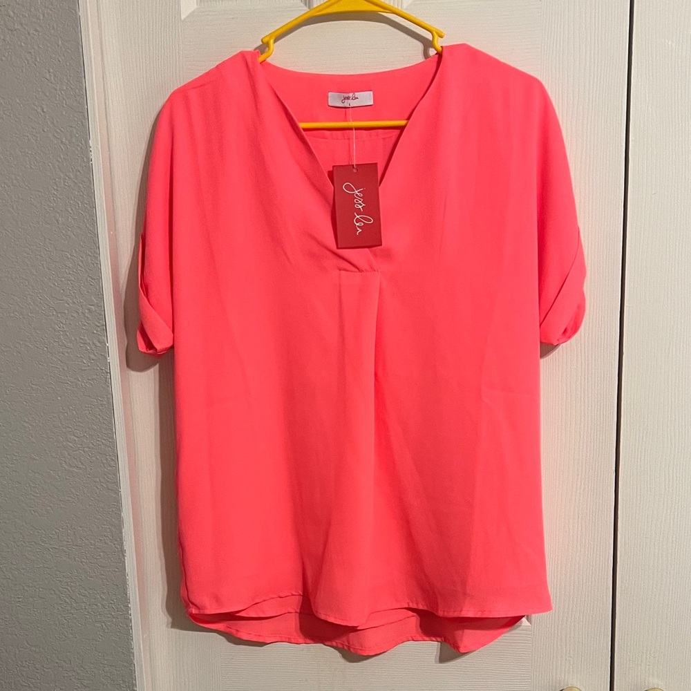 JESS LEA HOT PINK Women's Blouse